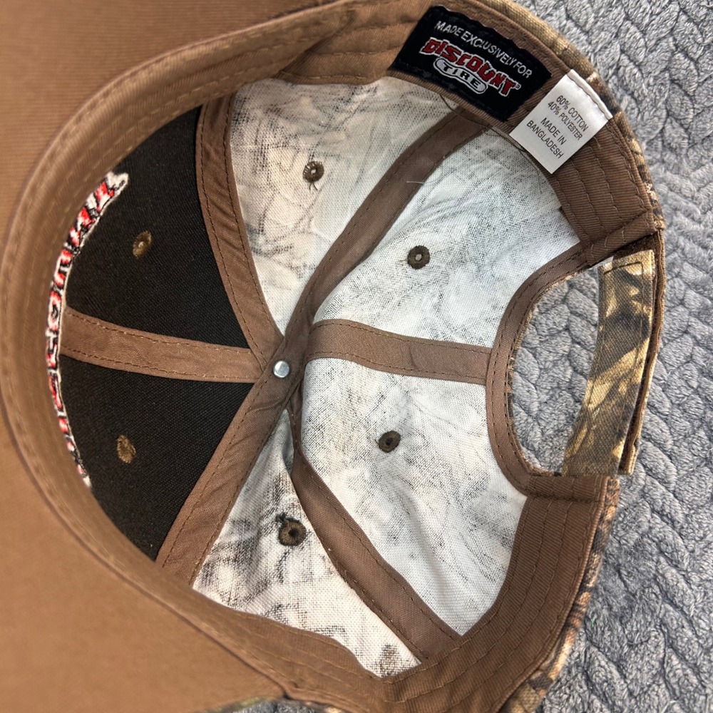 Discount Tire Logo Mens Camo Realtree Baseball Cap Adjustable Hook Loop OSFM - Picture 10 of 14